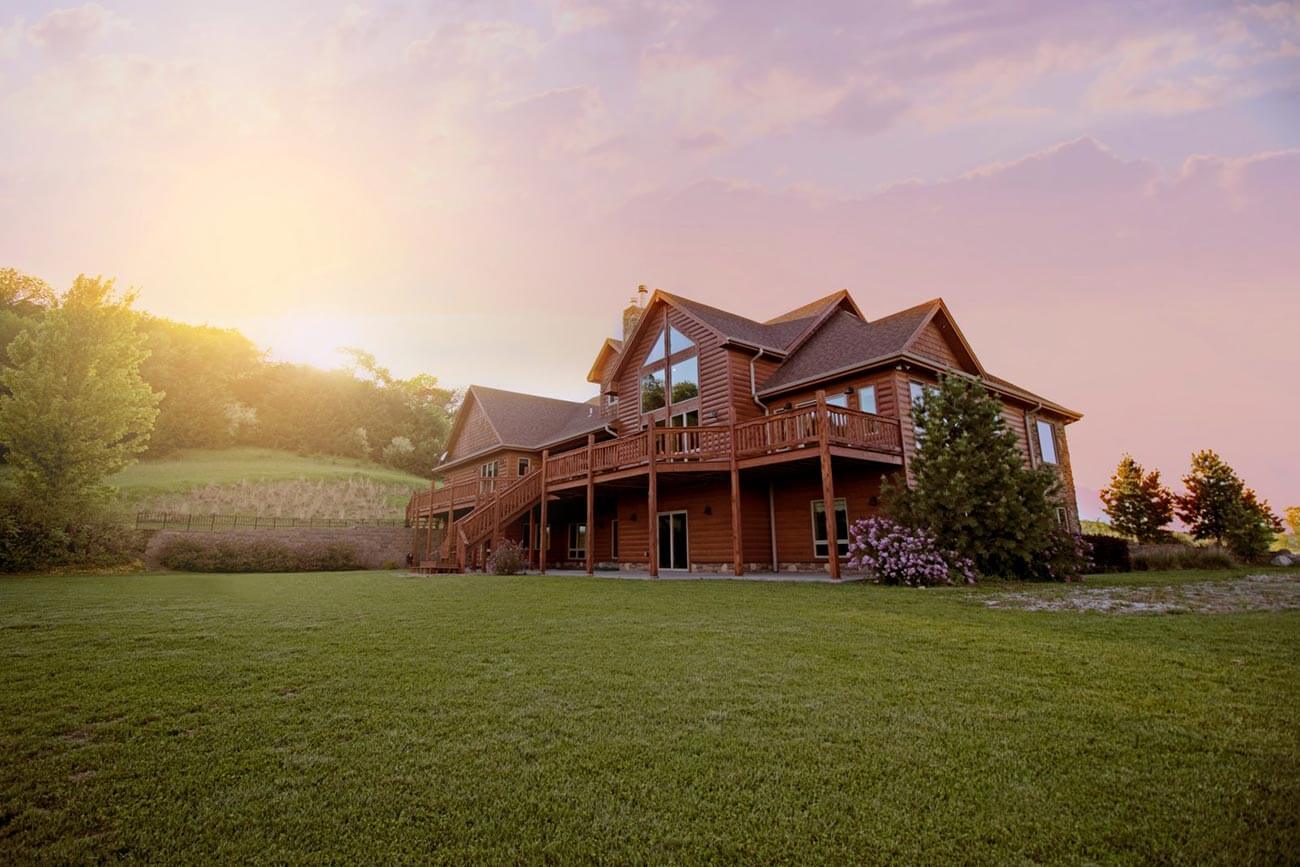 Large house on hill