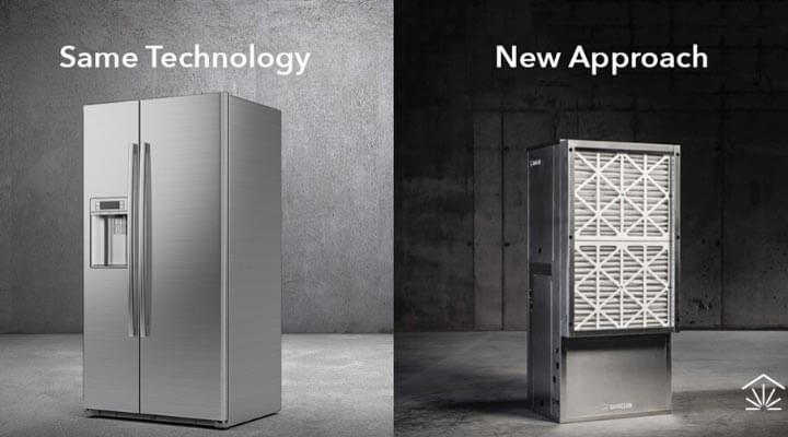 Difference between fridges and heat pumps